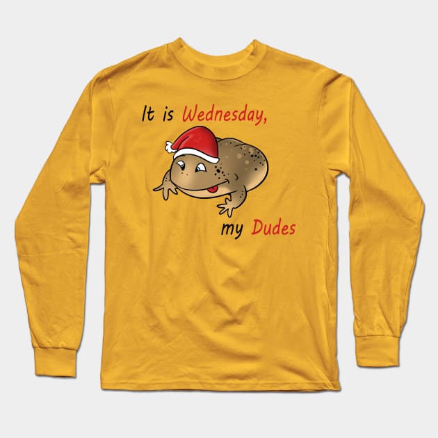 It is Wednesday my Dudes Long Sleeve T-Shirt by peekxel